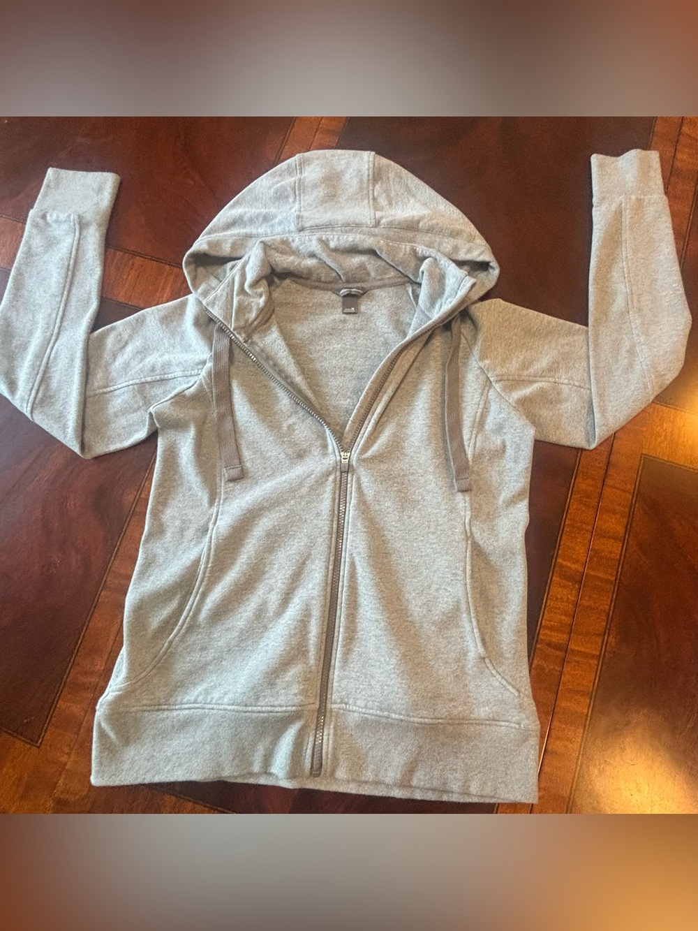 Eddie Bauer Women's Motion Cozy Camp Full-Zip Hoodie Sweatshirt Gray Medium